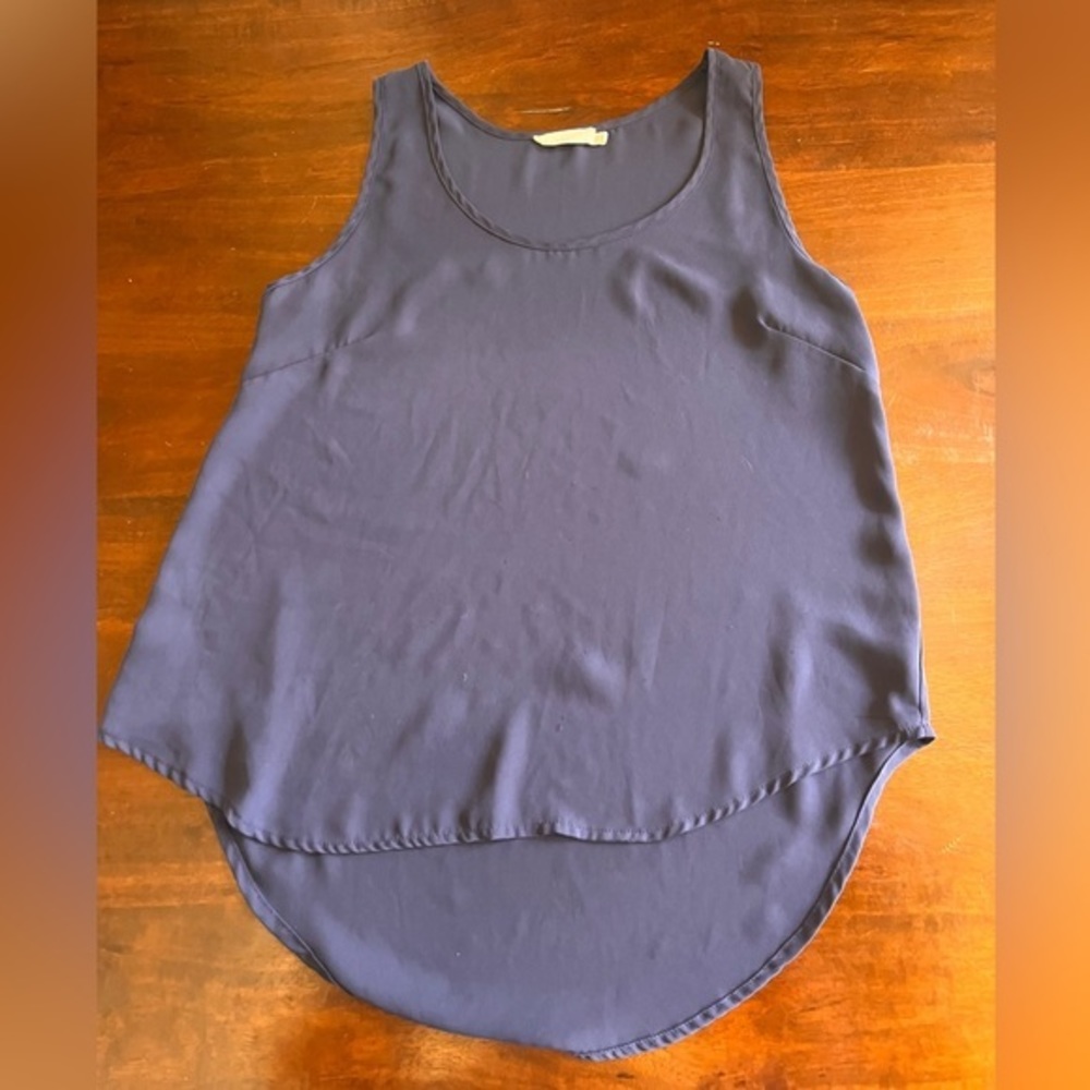 Blue work tank top